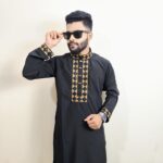 Regular Fit Embroidered Semi-Formal Panjabi